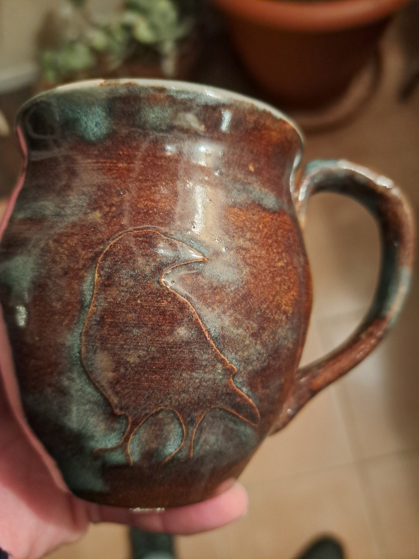 Rustic brown mug