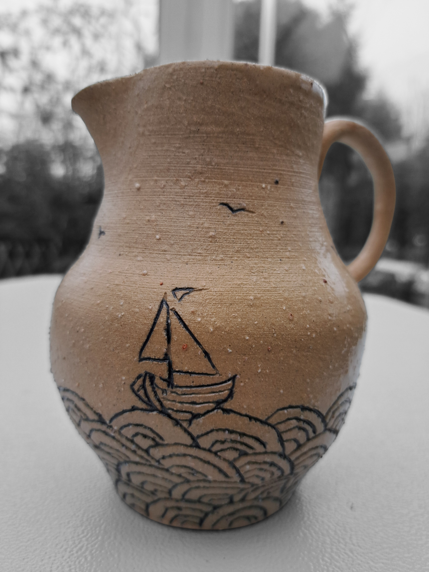 Nautical Small Stoneware Jug