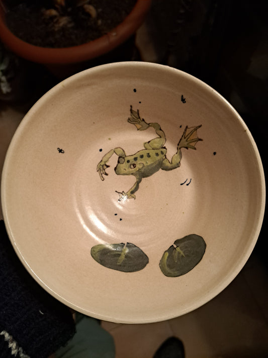 Froggie cereal bowl
